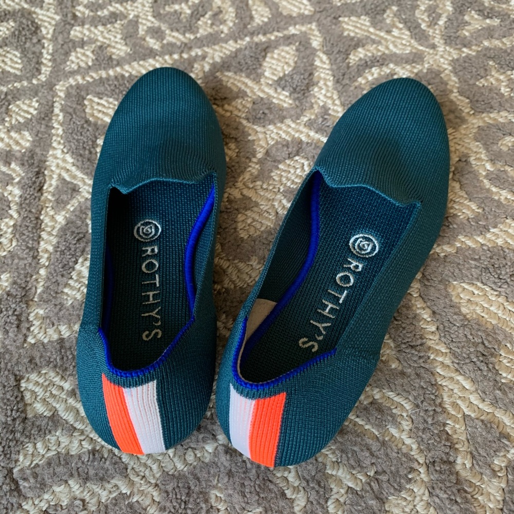 Rothy’s bottle blue loafers size 6
